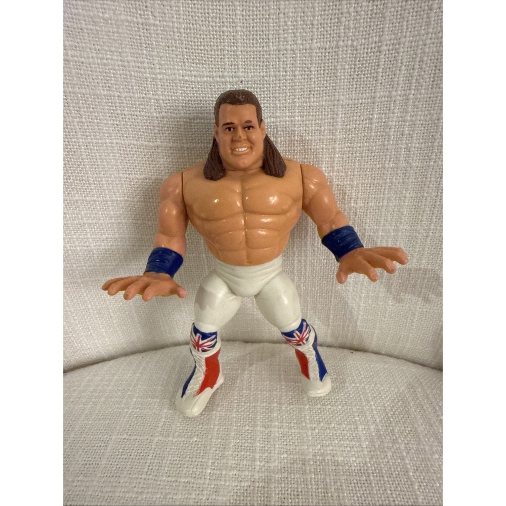 1991 WWE WWF The British Bulldog Wrestling Figure - Hasbro Titan‎